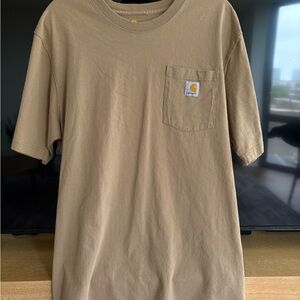 Carhartt Tan Short Sleeve Tee Heavyweight Cotton